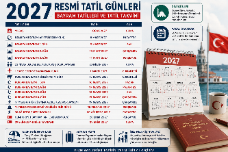 2027 Resmi Tatil Günleri